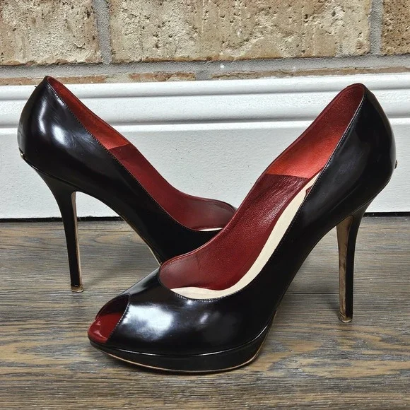 Dior Miss Dior Black Patent Heels 39.5 US 9.5 Full Set Box COA DIY Re-Dyed - Picture 8 of 13